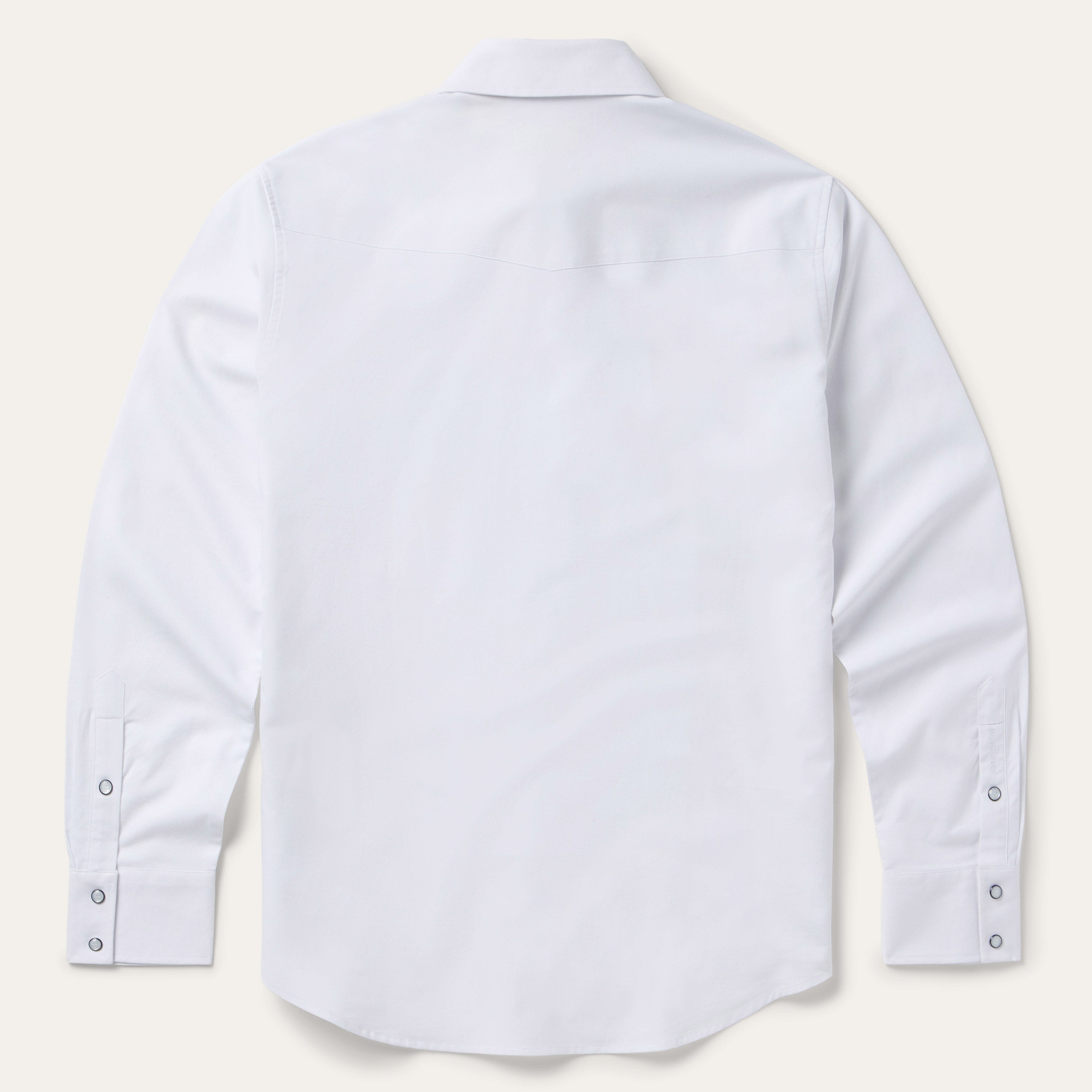 White Oxford Western Shirt White | Stetson Men