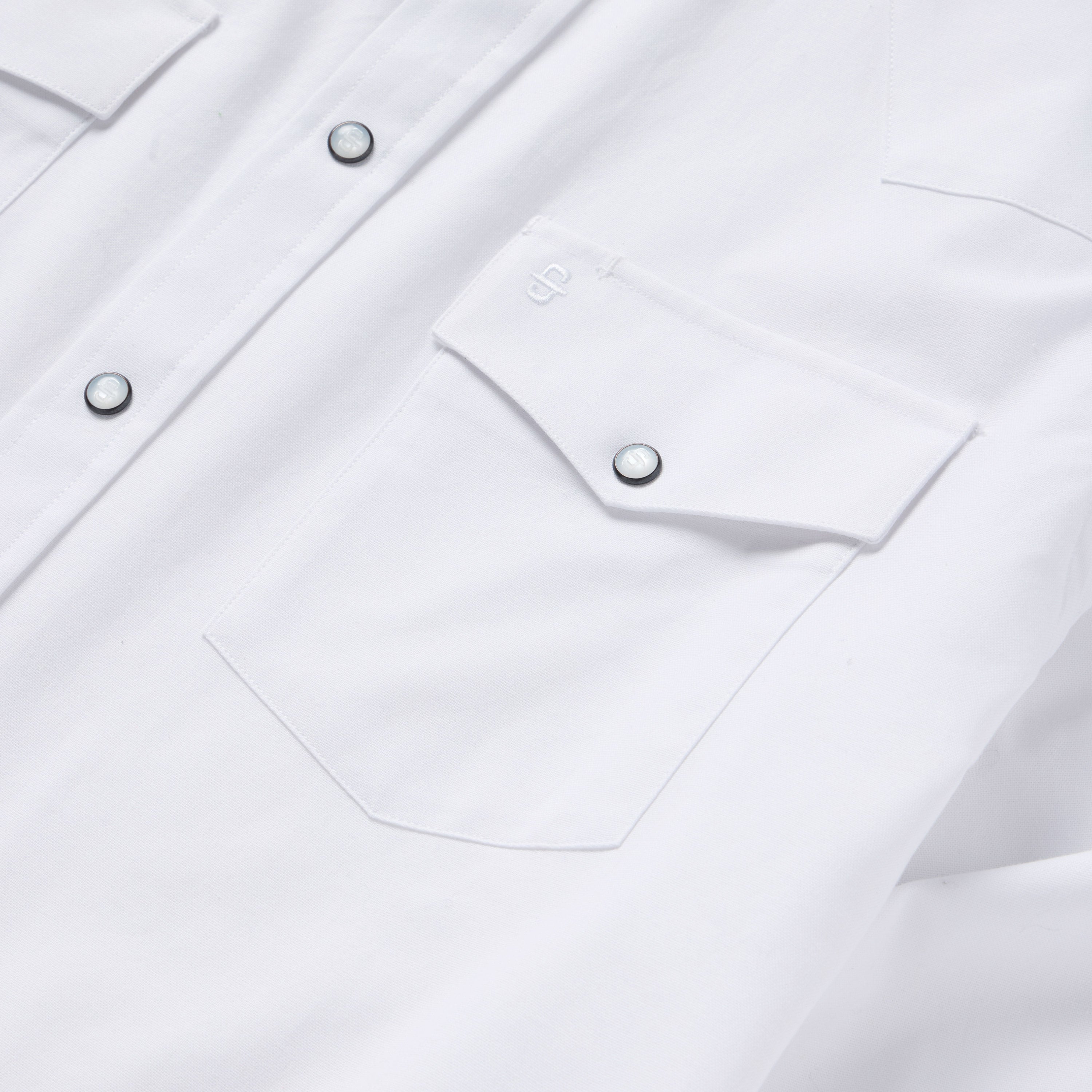 White Oxford Western Shirt White | Stetson Men