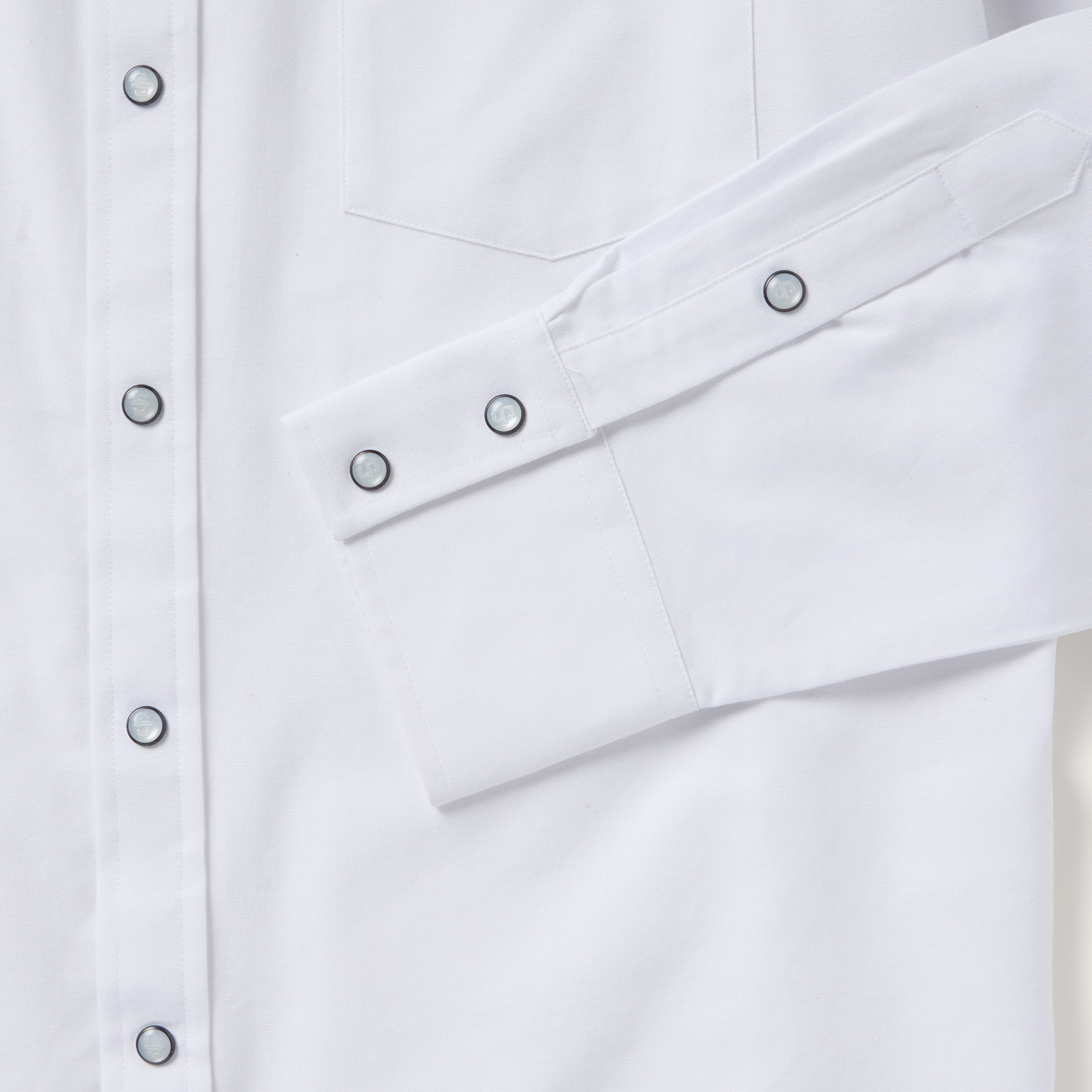 White Oxford Western Shirt White | Stetson Men