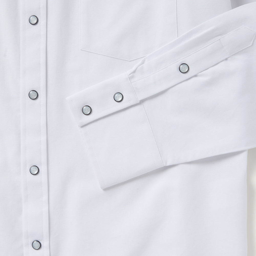 White Oxford Western Shirt White | Stetson Men