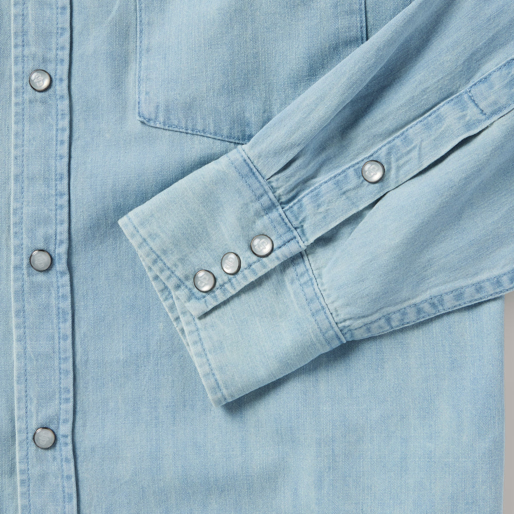 Chambray Oxford Western Shirt Blue | Stetson Men