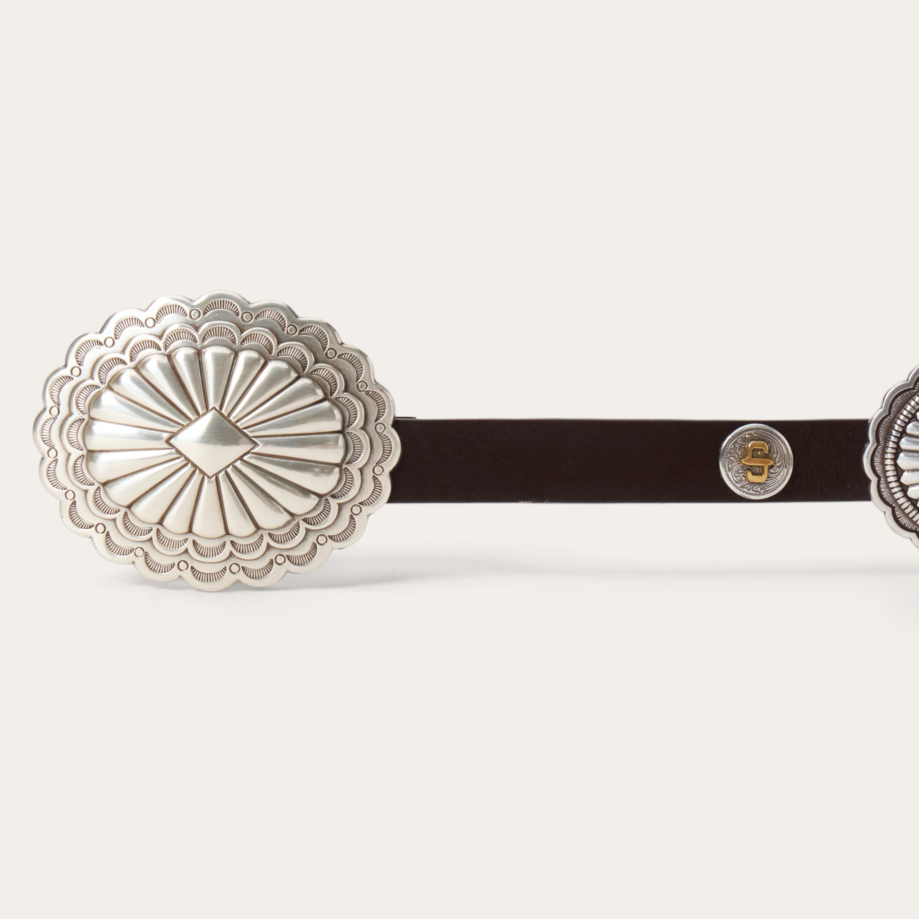 Southwestern Concho Belt Dark Brown | Stetson Women