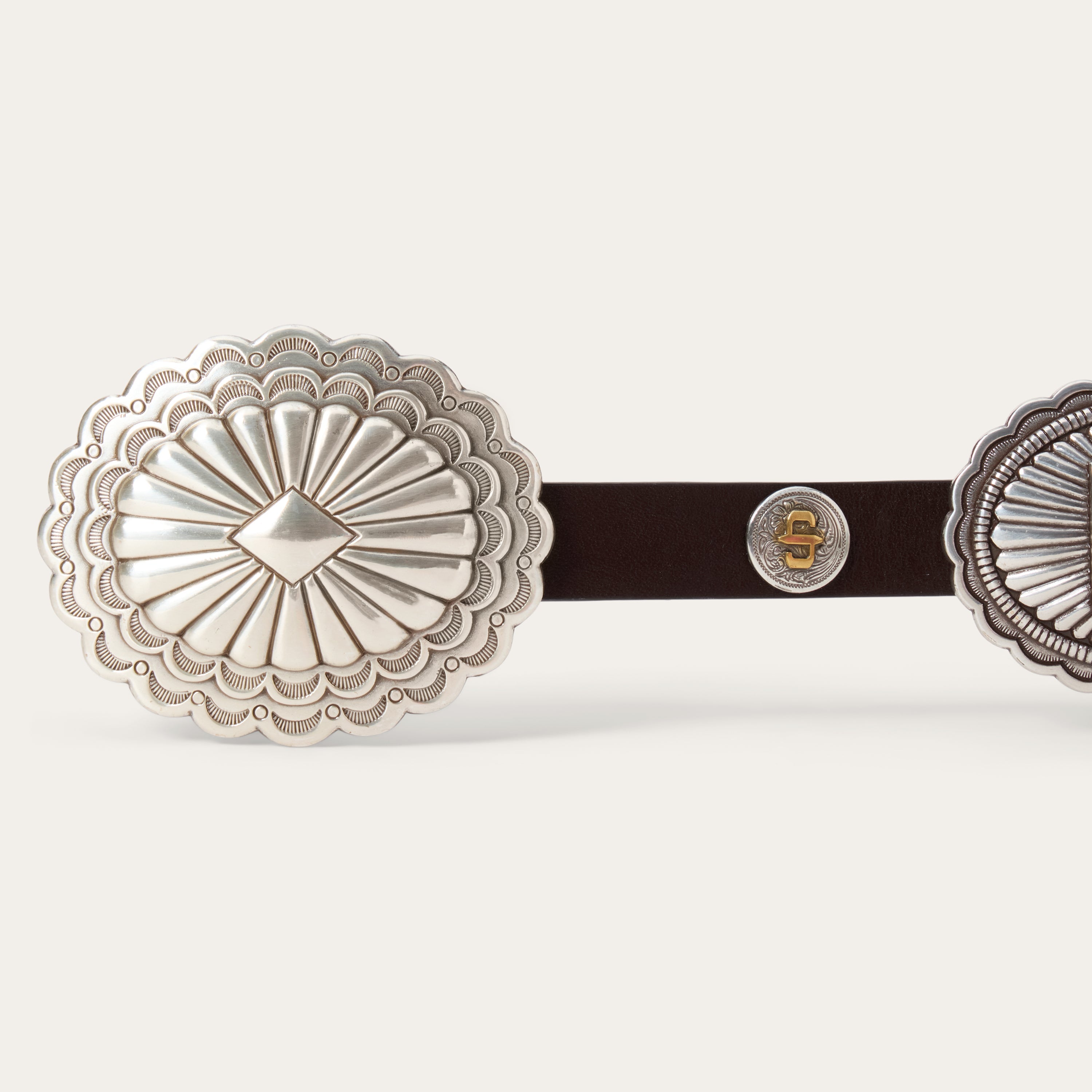 Southwestern Concho Belt Dark Brown | Stetson Women