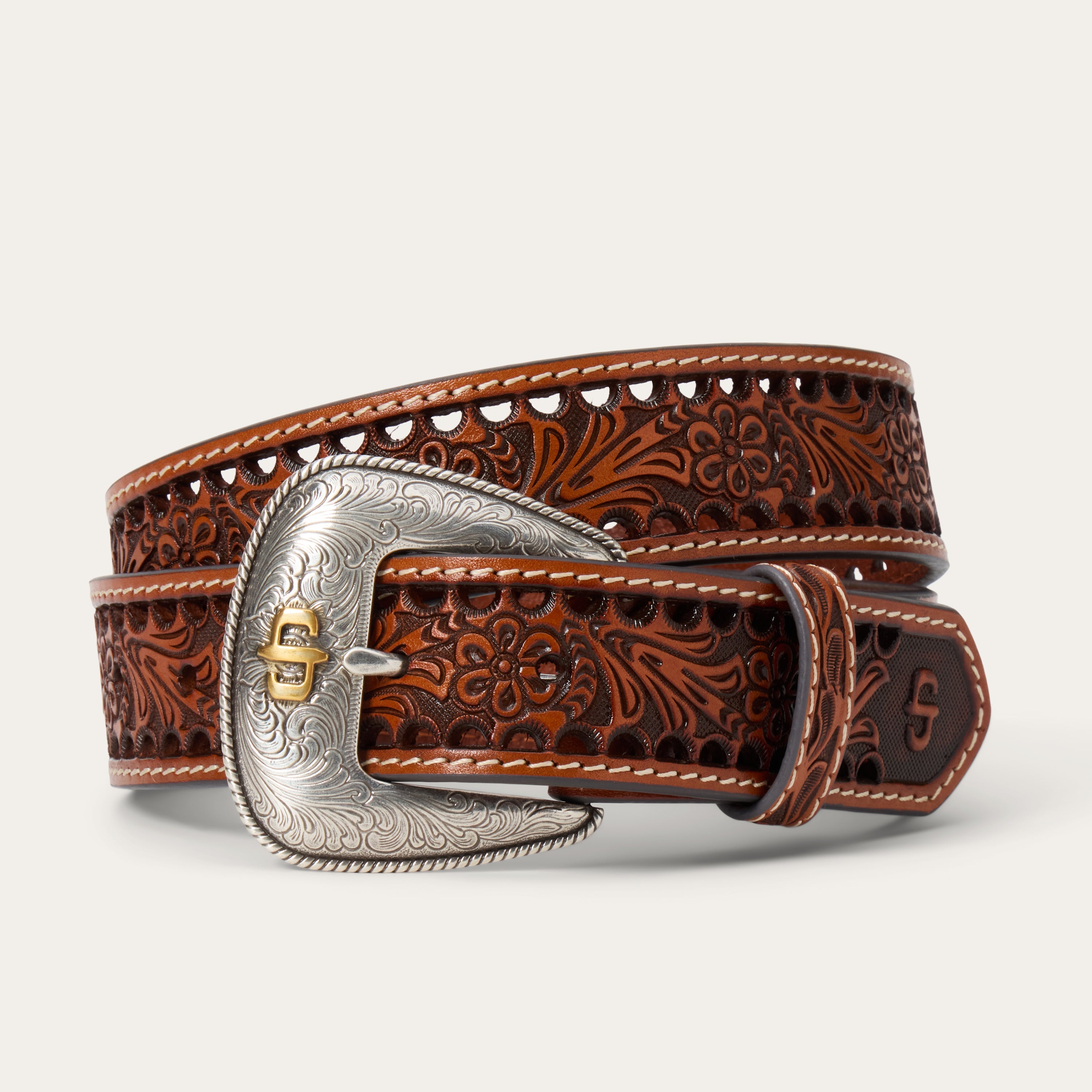 Women's Tooled Belt Natural | Stetson Women
