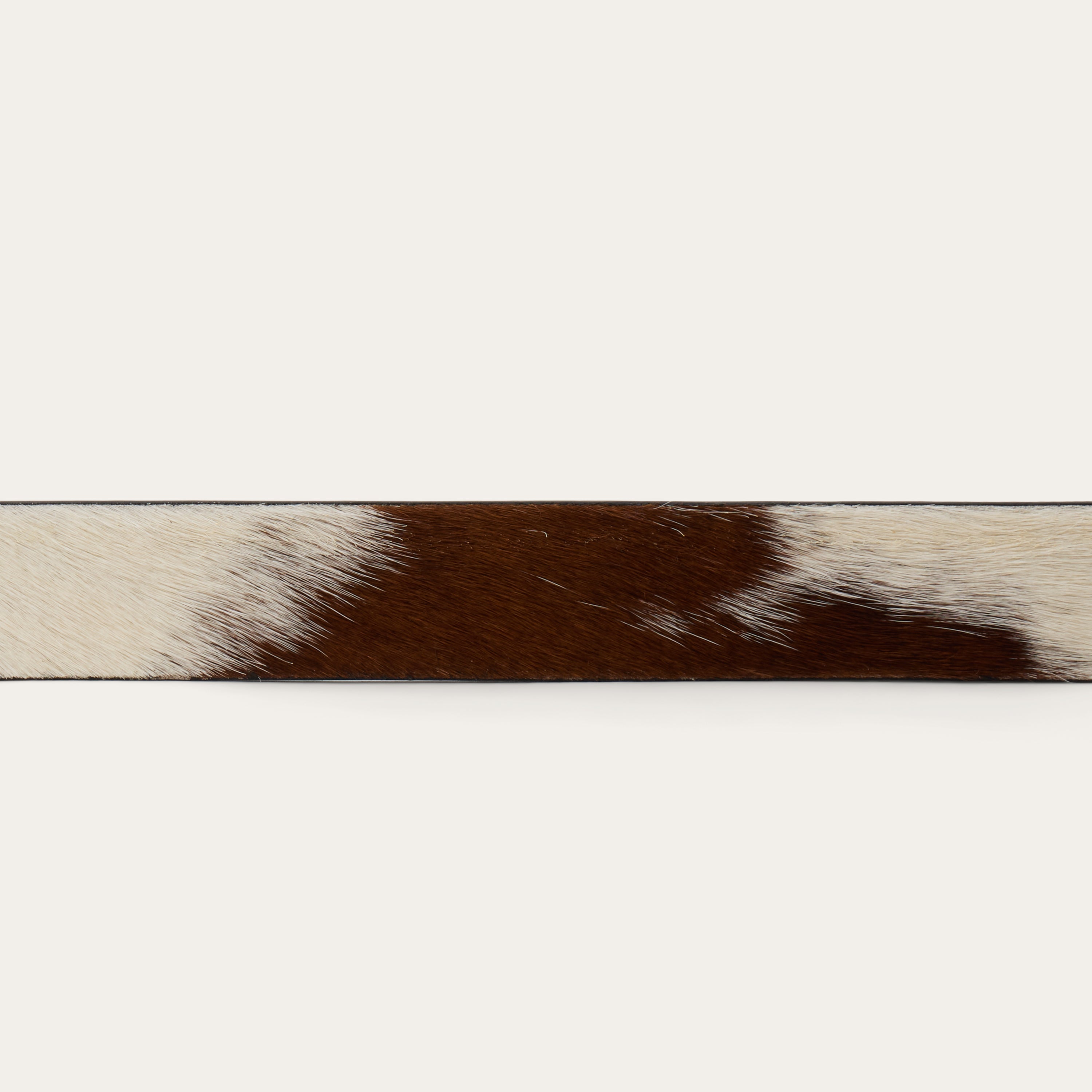 Hair-On-Hide Southwestern Buckle Belt Brown / White | Stetson Women