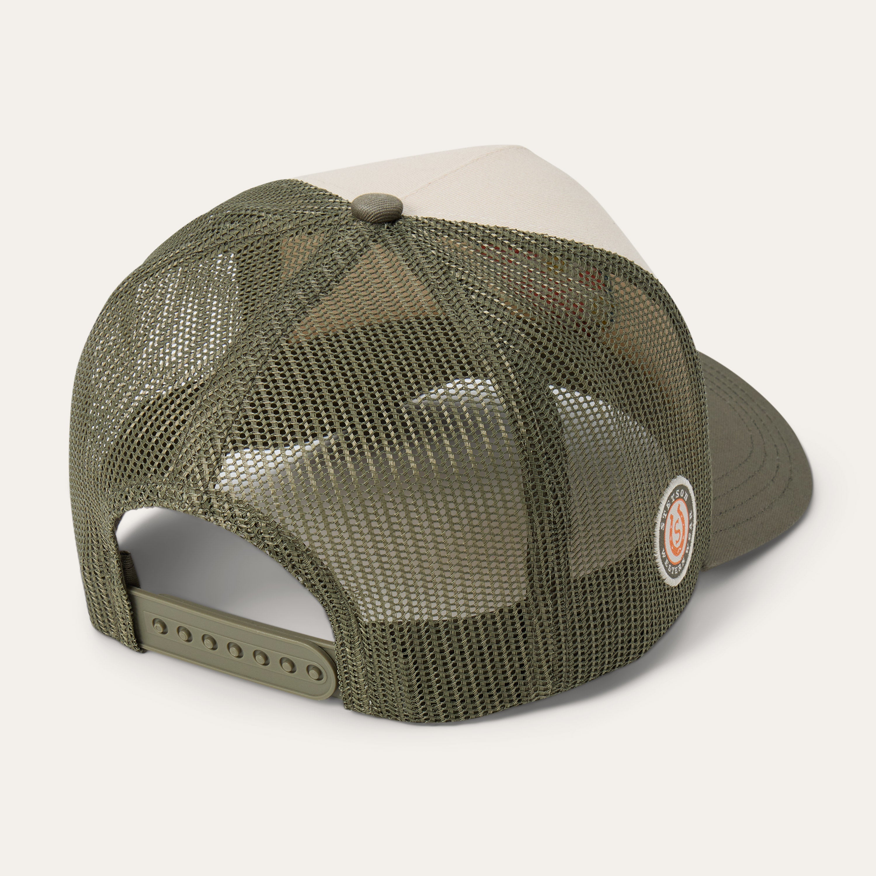 Outlaw Trucker Hat Olive/Cream | Stetson Hats