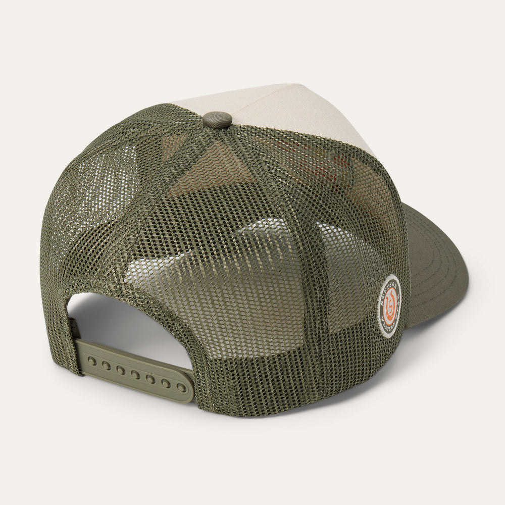 Outlaw Trucker Hat Olive/Cream | Stetson Hats