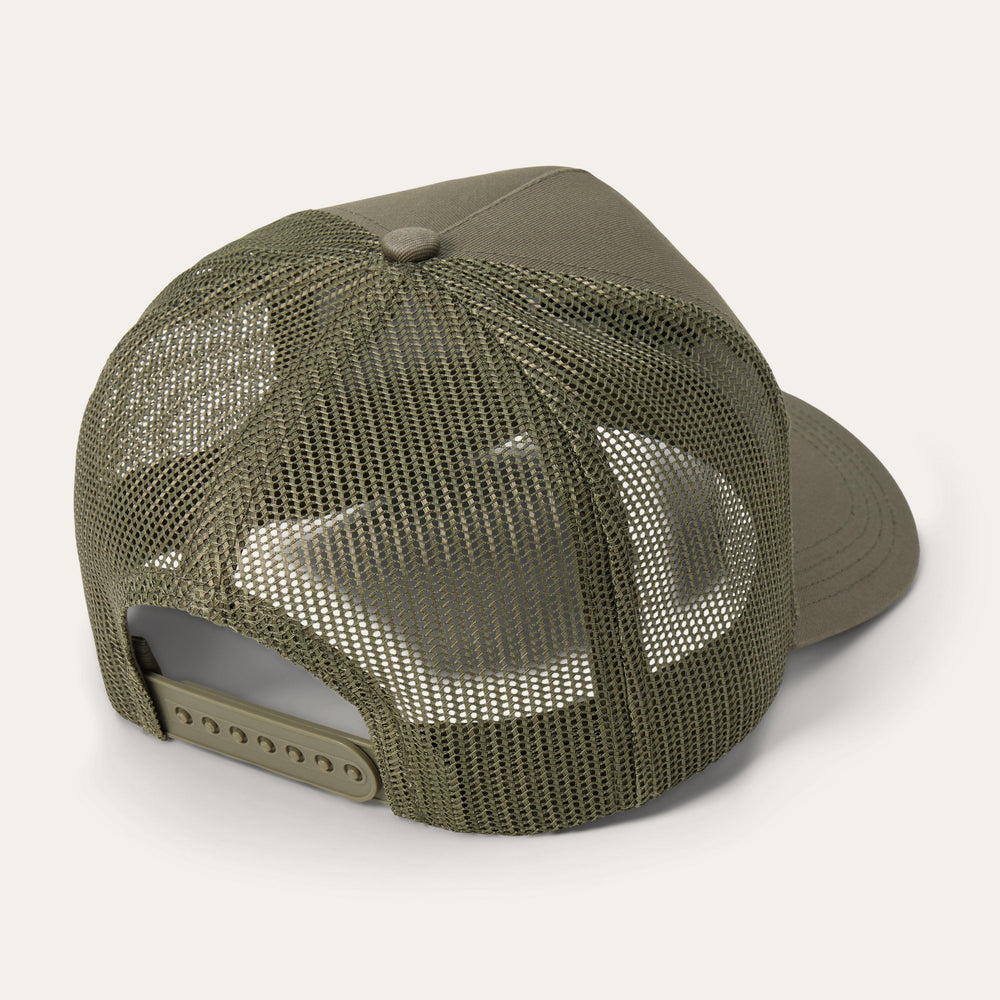 Bison Trucker Hat Olive | Stetson Hats