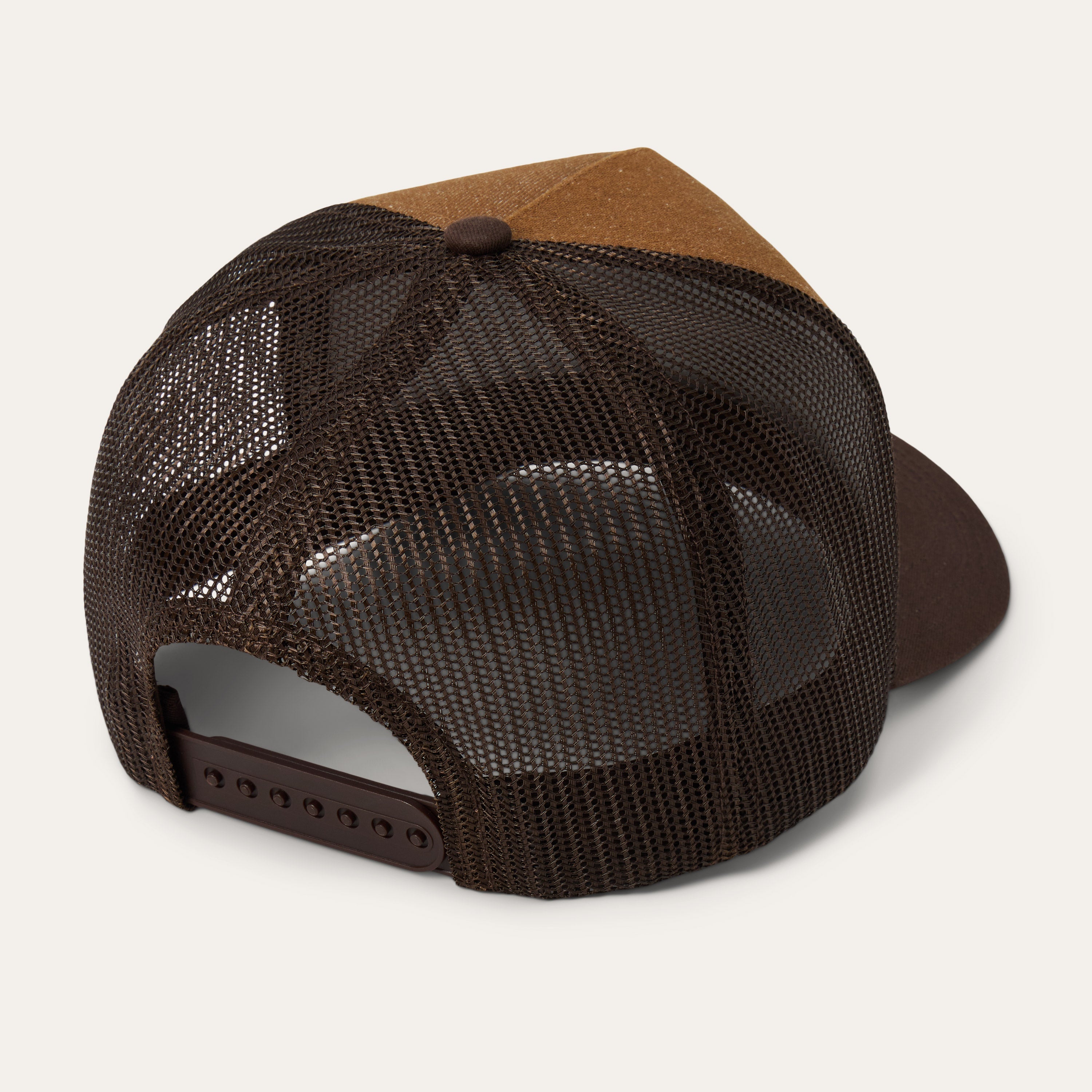 Bison Patch Trucker Hat Brown | Stetson Hats